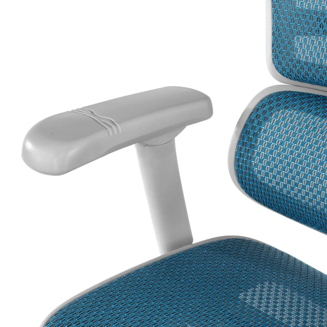 Silla ergonómica Ergohuman Elite, estructura blanca
