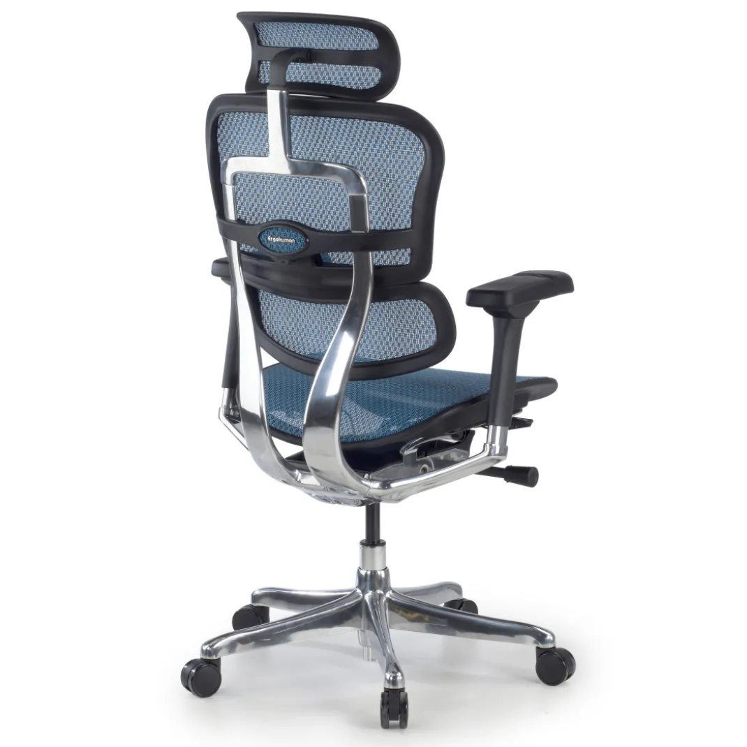 Silla ergonómica Ergohuman Elite, estructura negra