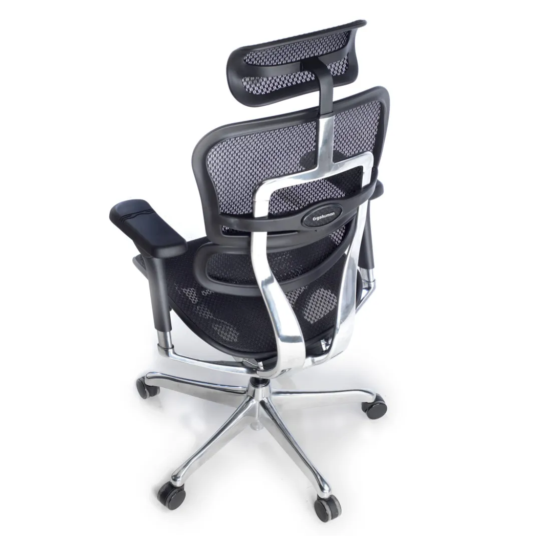 Silla ergonómica Ergohuman Elite, estructura negra