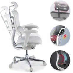 Silla ergonómica Ergohuman gen2, estructura gris