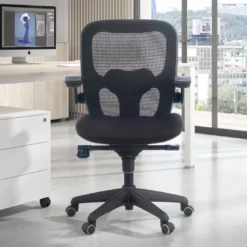 Silla ergonómica Gioconda, soporte lumbar, red