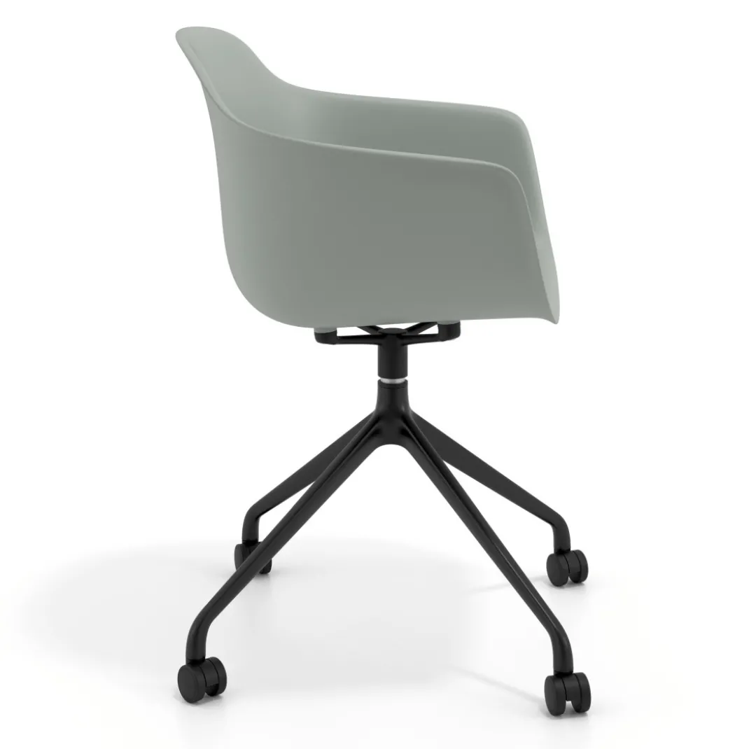 Silla Giratoria Elisa, con ruedas
