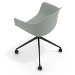 Silla Giratoria Elisa, con ruedas