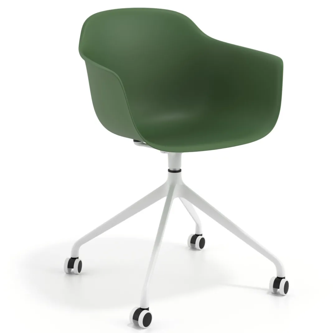Silla Giratoria Elisa, con ruedas