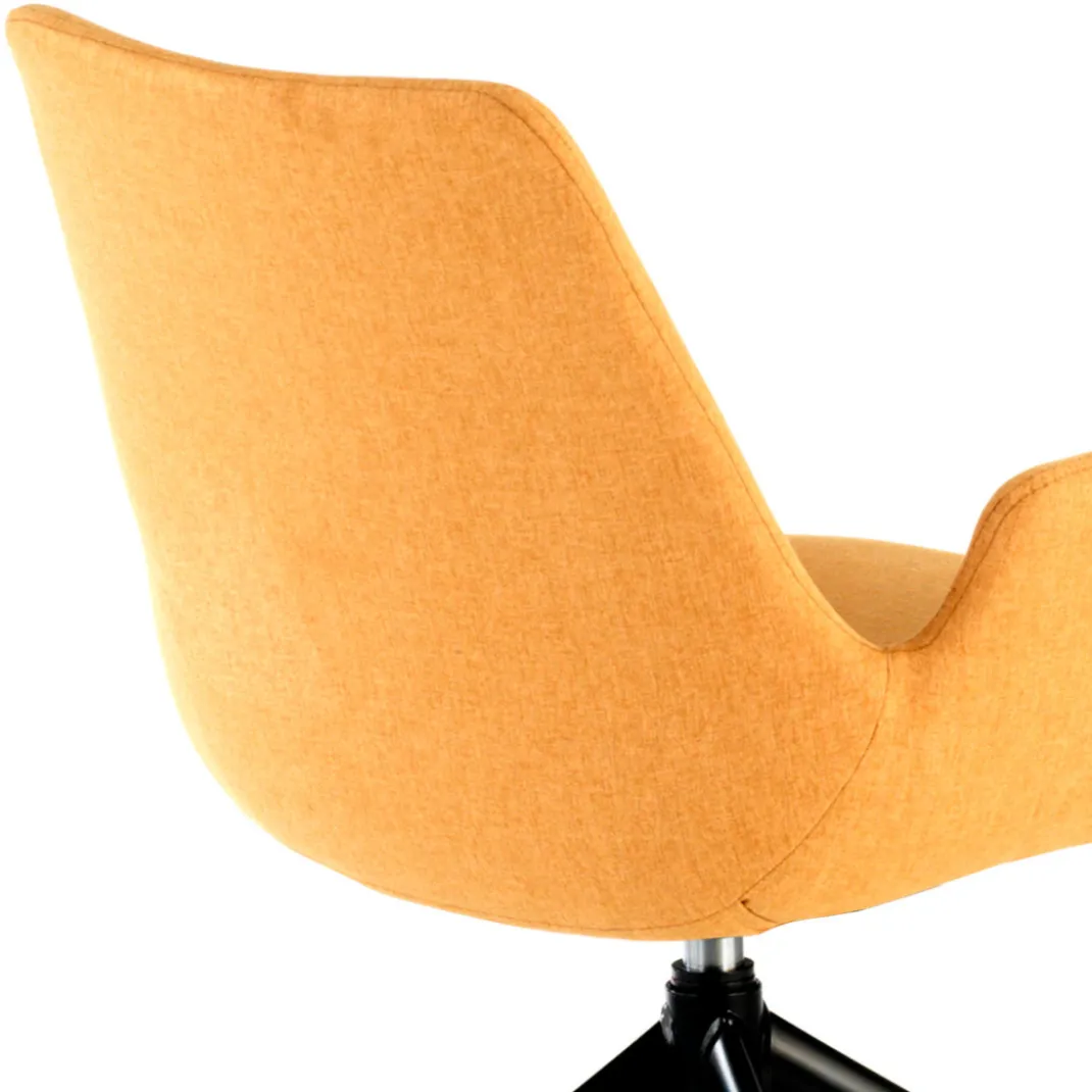 Silla Giratoria Elodie, estructura con ruedas