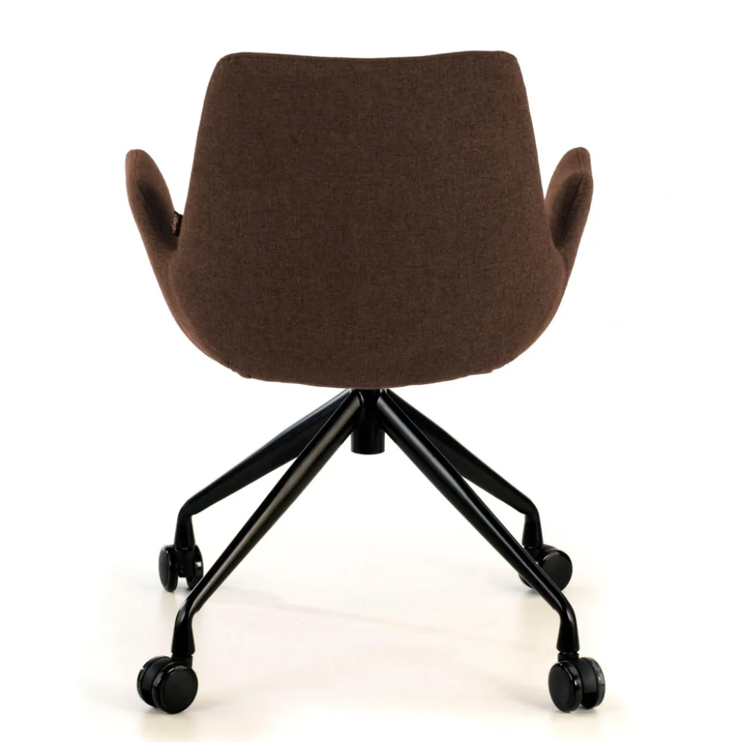 Silla Giratoria Elodie, estructura con ruedas