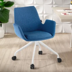 Silla Giratoria Elodie, estructura con ruedas