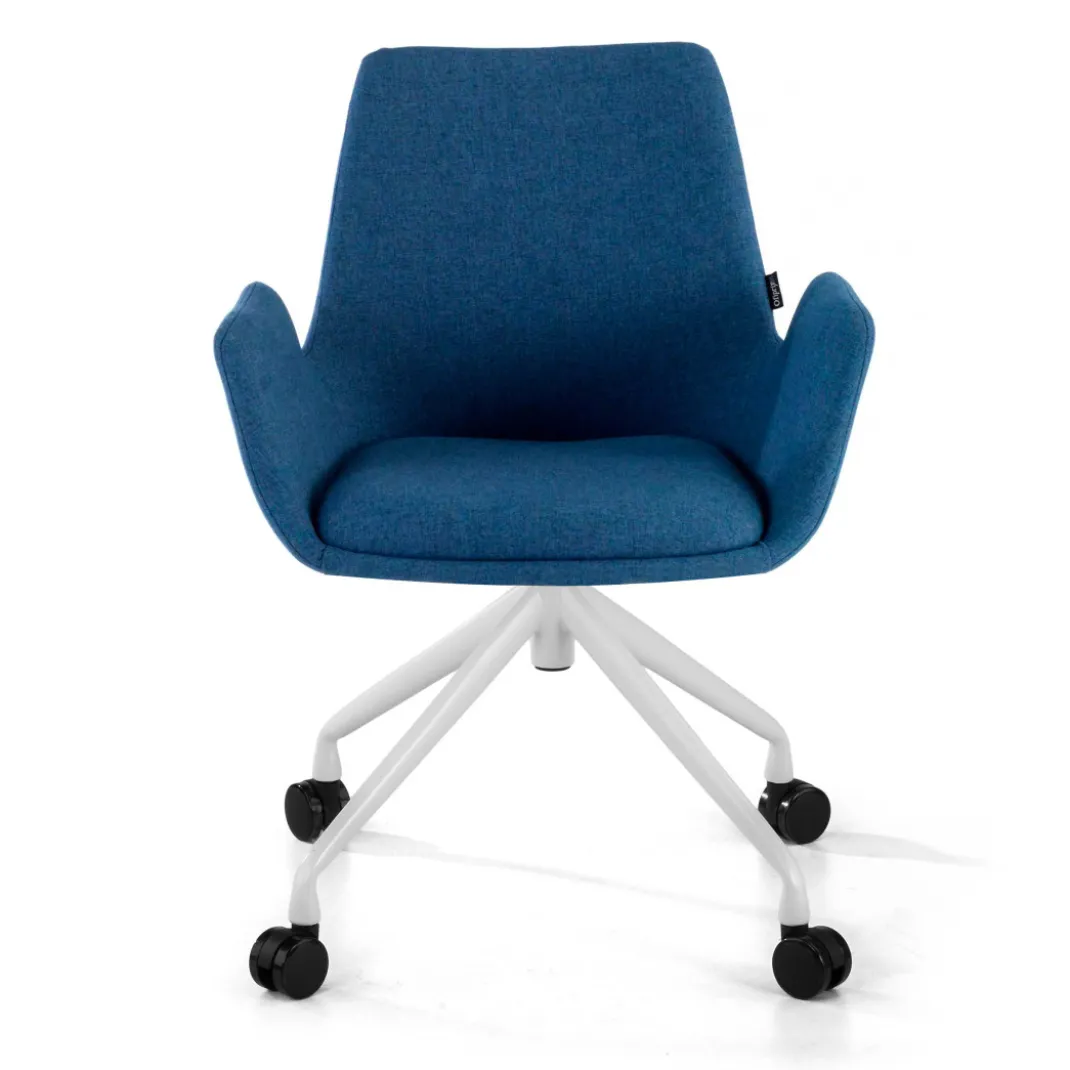 Silla Giratoria Elodie, estructura con ruedas