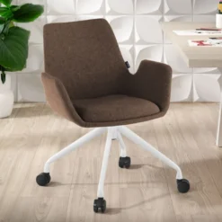 Silla Giratoria Elodie, estructura con ruedas