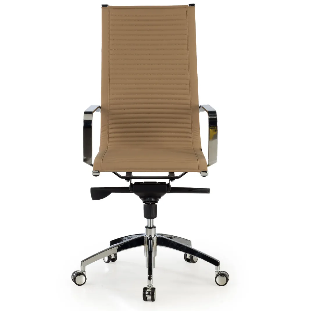 Silla oficina de diseño Croma, respaldo alto