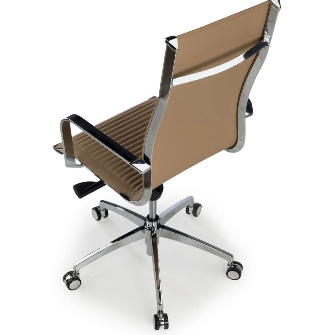 Silla oficina de diseño Croma, respaldo alto