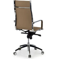Silla oficina de diseño Croma, respaldo alto