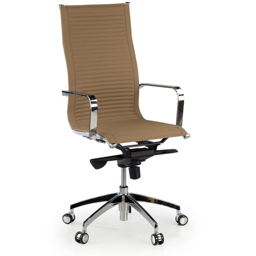 Silla oficina de diseño Croma, respaldo alto
