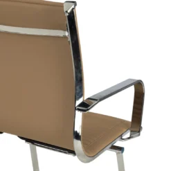 Sillón confidente de oficina Croma, estructura patín