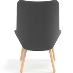 Sillón de Espera Capri, respaldo Alto, base 4 patas madera