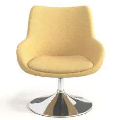 Sillón de Espera Capri, respaldo Medio, base giratoria metal