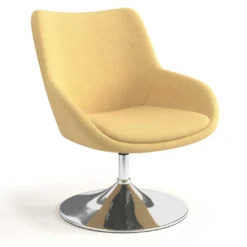 Sillón de Espera Capri, respaldo Medio, base giratoria metal