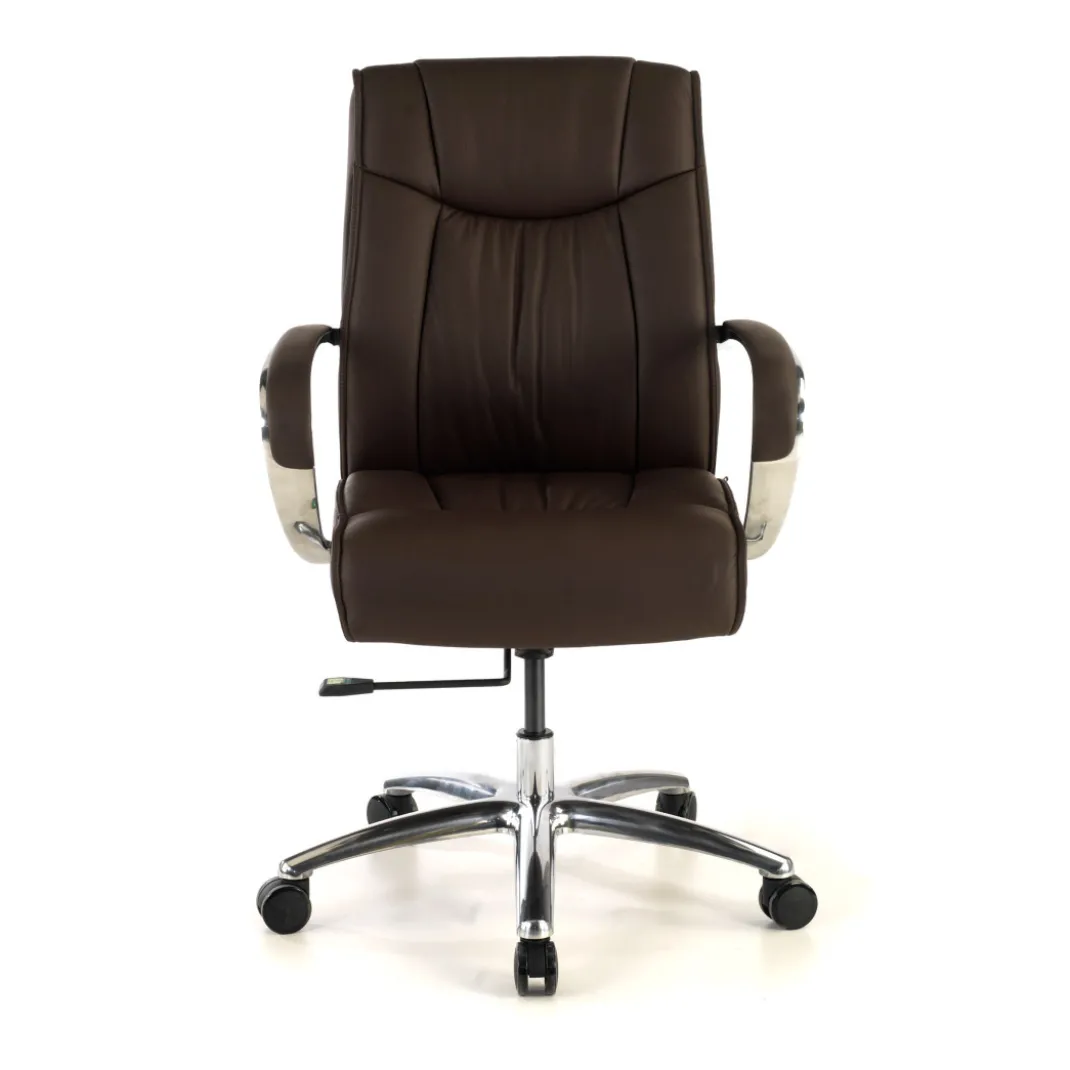 Sillón de oficina Bahía respaldo bajo Piel natural