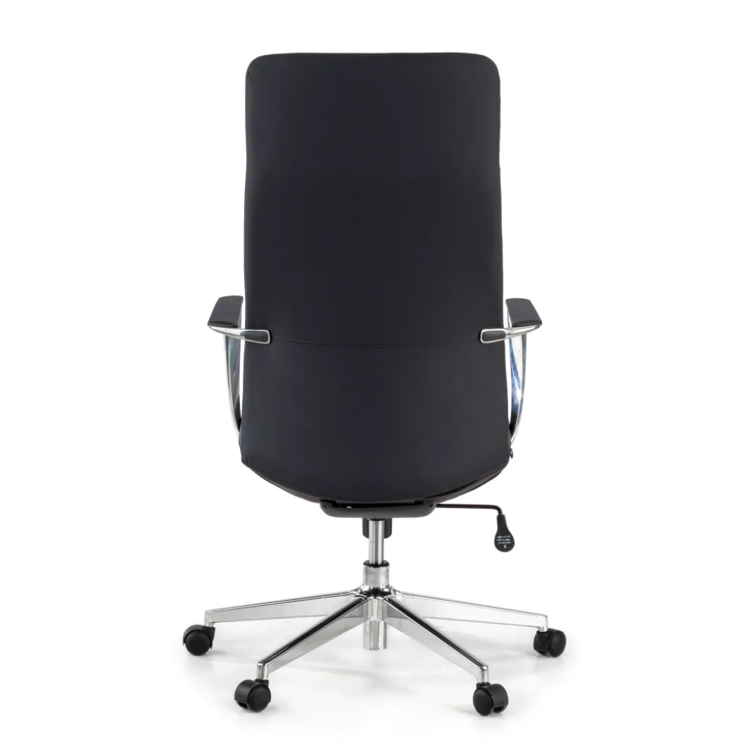 Sillón de Oficina Bristol, brazos aluminio, ecopiel