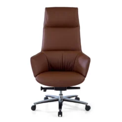Sillón de oficina dirección President, alta gama, piel natural