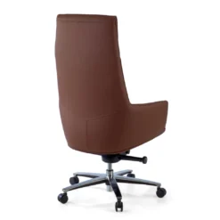 Sillón de oficina dirección President, alta gama, piel natural