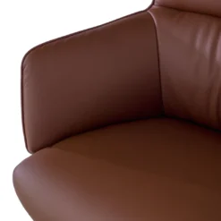 Sillón de oficina dirección President, alta gama, piel natural