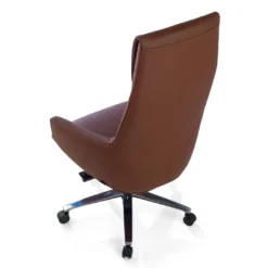 Sillón de oficina dirección President, alta gama, piel natural