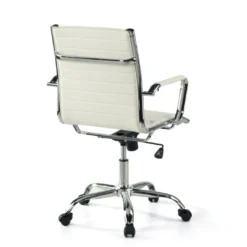 Sillón Oficina de diseño Milano, respaldo bajo ecopiel
