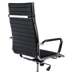 Sillón Oficina de diseño Milano, respaldo alto ecopiel