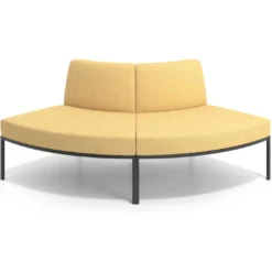 Sofa de Espera Pylos Curvo, Módulo Convexo 2 asientos