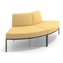 Sofa de Espera Pylos Curvo, Módulo Convexo 2 asientos