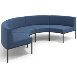 Sofa de Espera Pylos Curvo, Módulo Concavo 4 asientos
