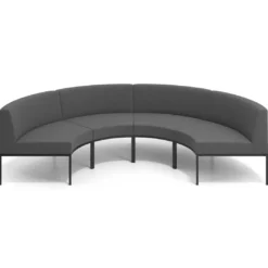Sofa de Espera Pylos Curvo, Módulo Concavo 4 asientos