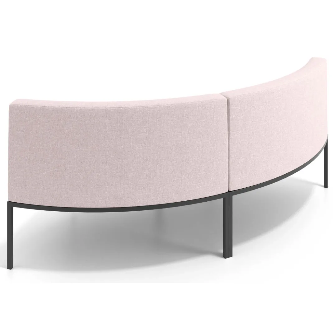 Sofa de Espera Pylos Curvo, Módulo Concavo 2 asientos