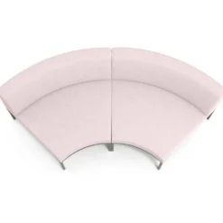 Sofa de Espera Pylos Curvo, Módulo Concavo 2 asientos