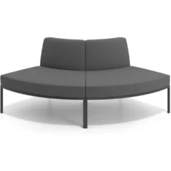 Sofa de Espera Pylos Curvo, Módulo Convexo 2 asientos