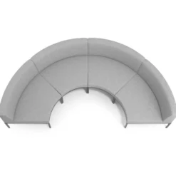 Sofa de Espera Pylos Curvo, Módulo Concavo 4 asientos