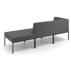 Sofa de Espera Pylos Modulo 2 asientos + Pouf
