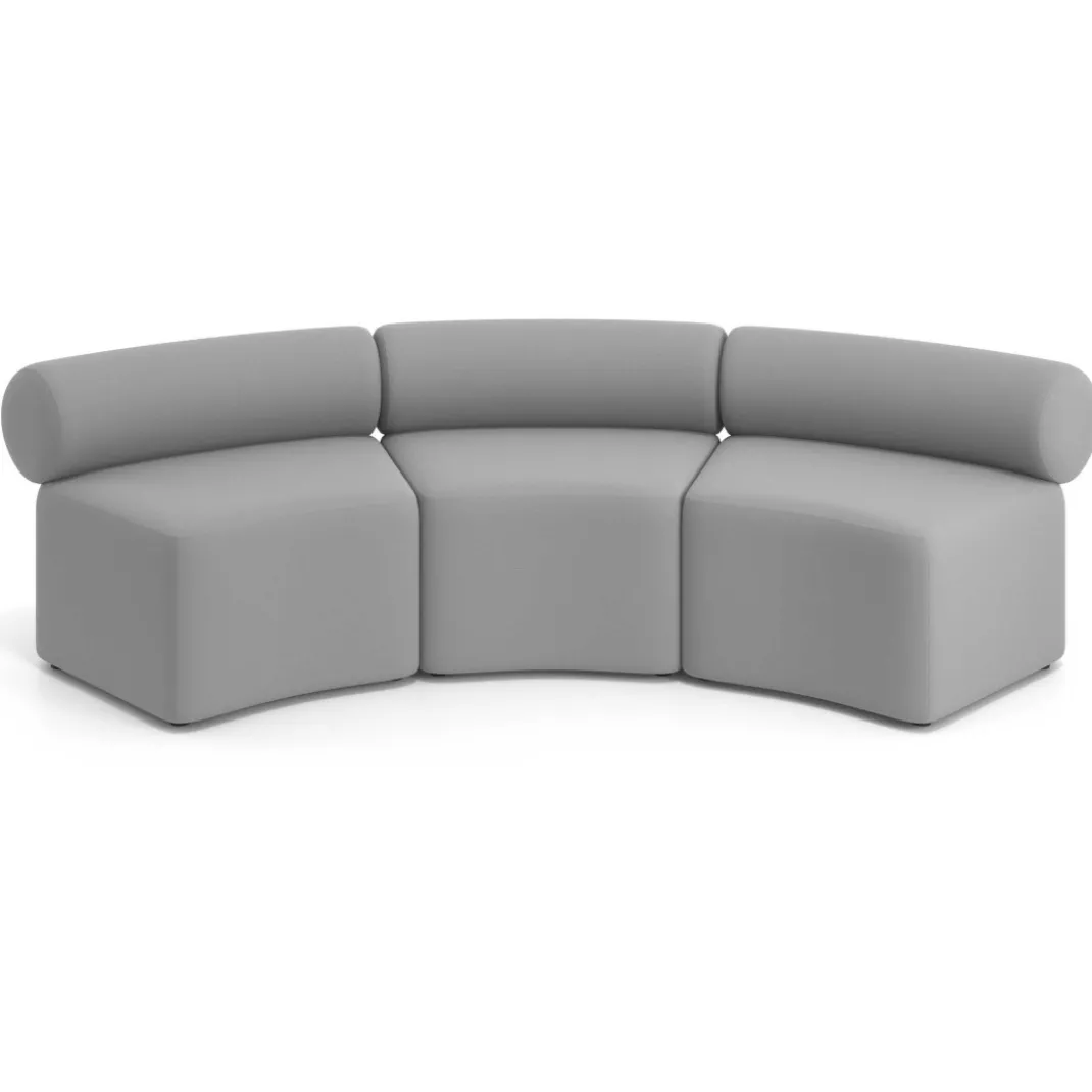 Sofa de oficina Oasis módulo concavo triple