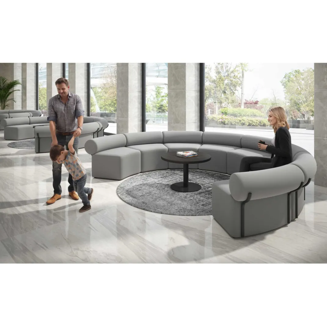Sofa de oficina Oasis módulo concavo triple