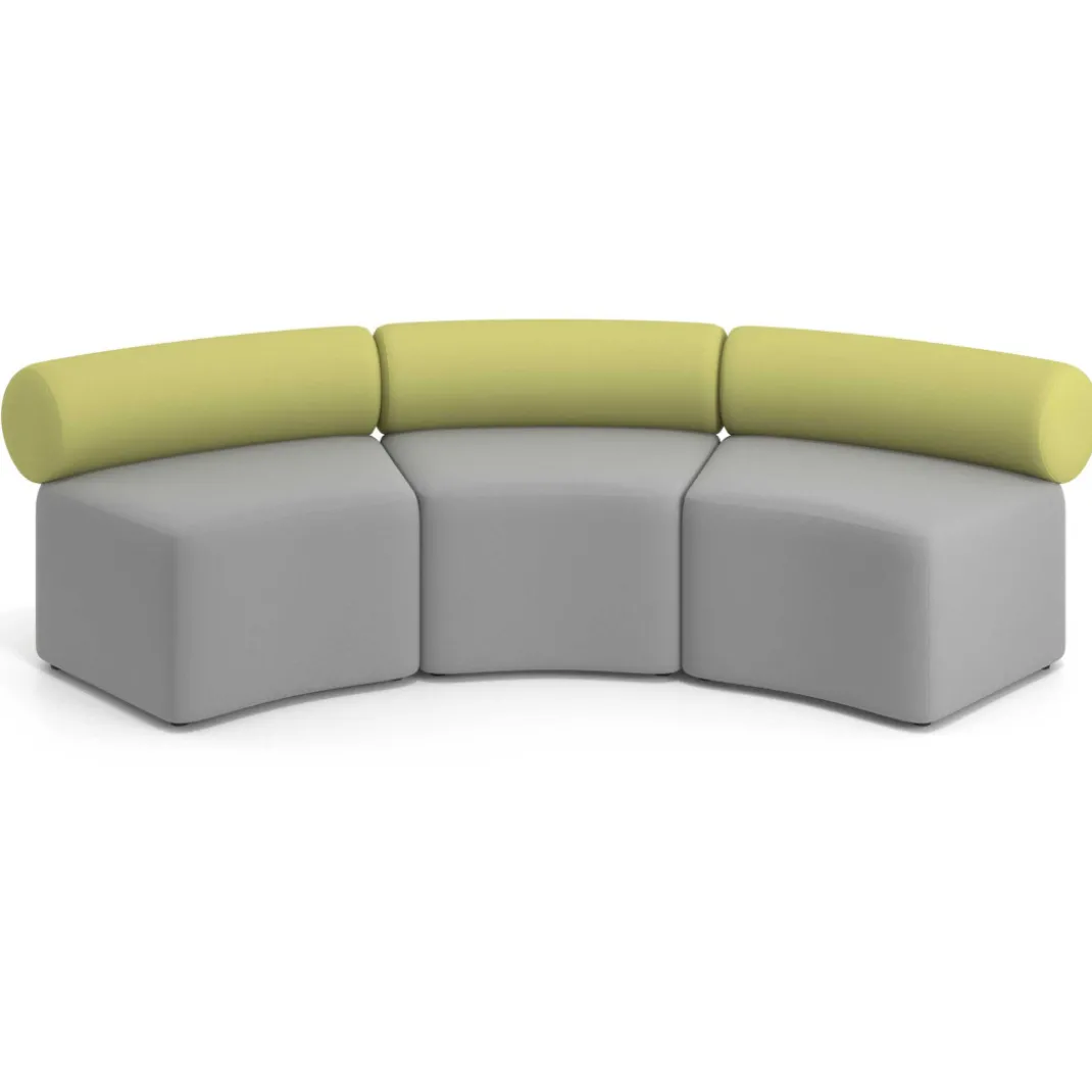 Sofa de oficina Oasis módulo concavo triple