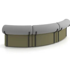 Sofa de oficina Oasis módulo concavo triple
