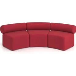 Sofa de oficina Oasis módulo concavo triple
