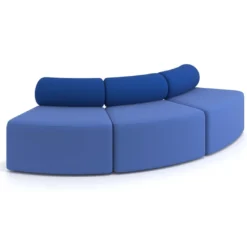 Sofa de oficina Oasis módulo convexo triple