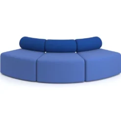 Sofa de oficina Oasis módulo convexo triple