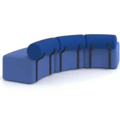 Sofa de oficina Oasis módulo convexo triple