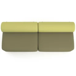 Sofa de oficina Oasis módulo recto doble 200cm