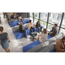 Sofa de oficina Oasis módulo recto doble 200cm