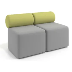 Sofa de oficina Oasis módulo recto doble 120cm