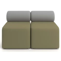 Sofa de oficina Oasis módulo recto doble 120cm